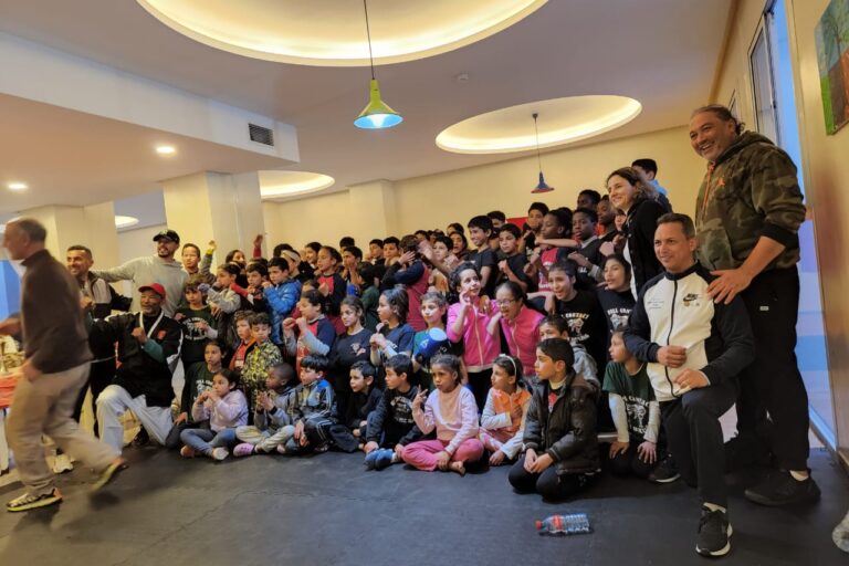 Les enfants de la ligue en pleine activités sportives