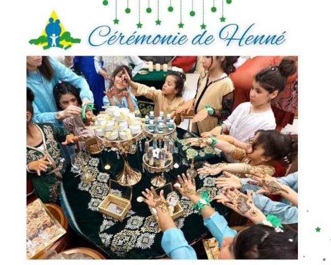 A l’occasion de la célébration de la nuit sacrée de Ramadan, nos jeunes filles, ont participé à la cérémonie, de Henné, organisée en leur faveur au niveau de nos institutions.